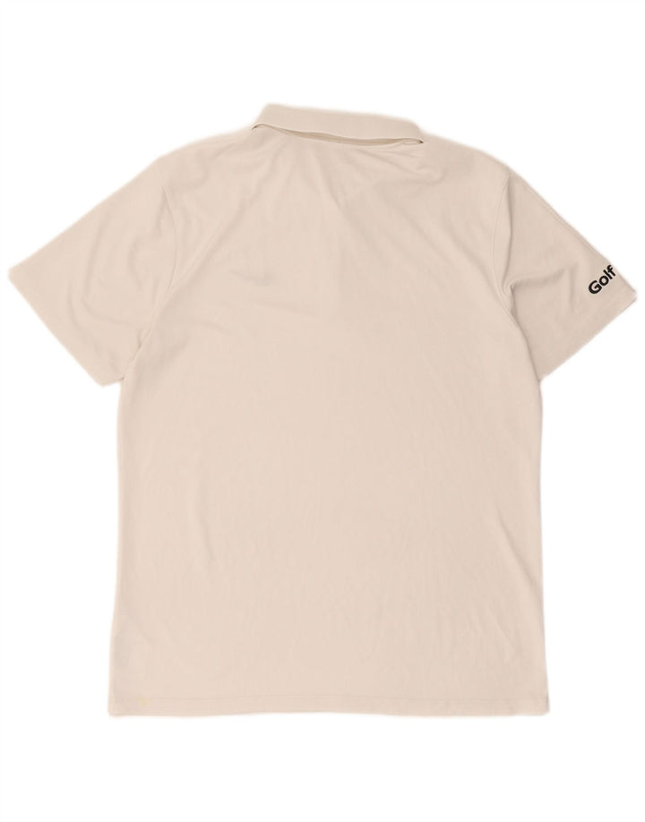 Nike Herren Dri Fit Poloshirt, großes weißes Polyester
