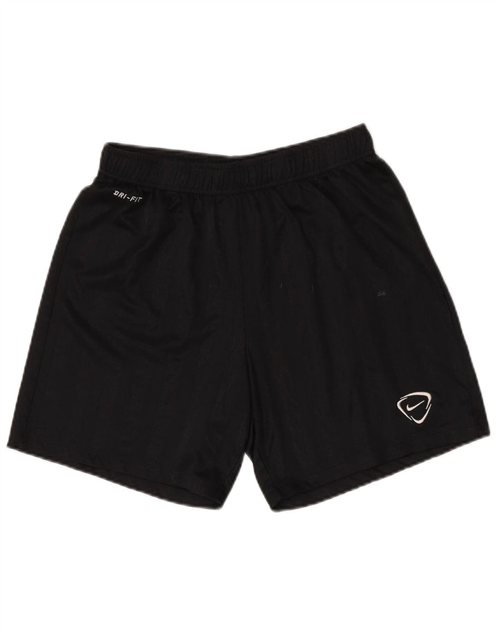 NIKE Herren Dri Fit Sportshorts Mittelschwarzes Nadelstreifen-Polyester