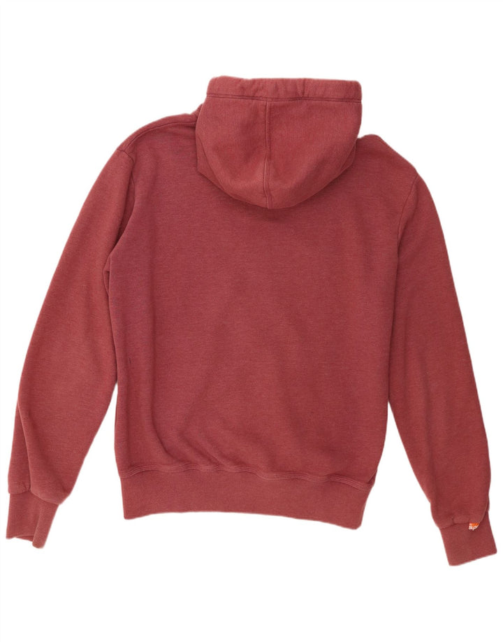 Superdry Herren-Kapuzenpullover mit Reißverschluss, 2XL, kastanienbraune Baumwolle