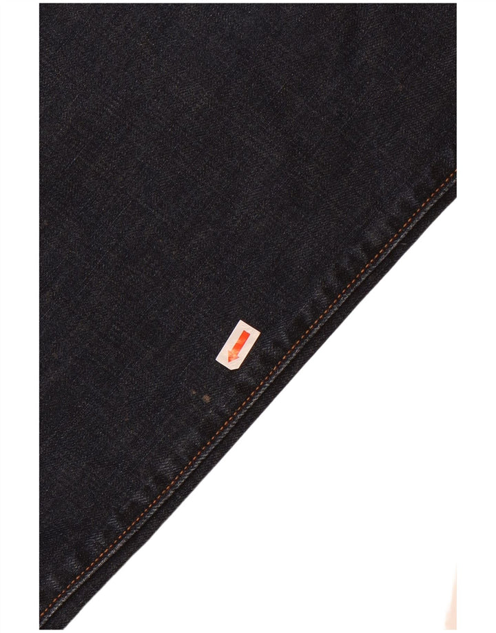 Hugo Boss Herren Kansas Straight Jeans W36 L36 Marineblaue Baumwolle