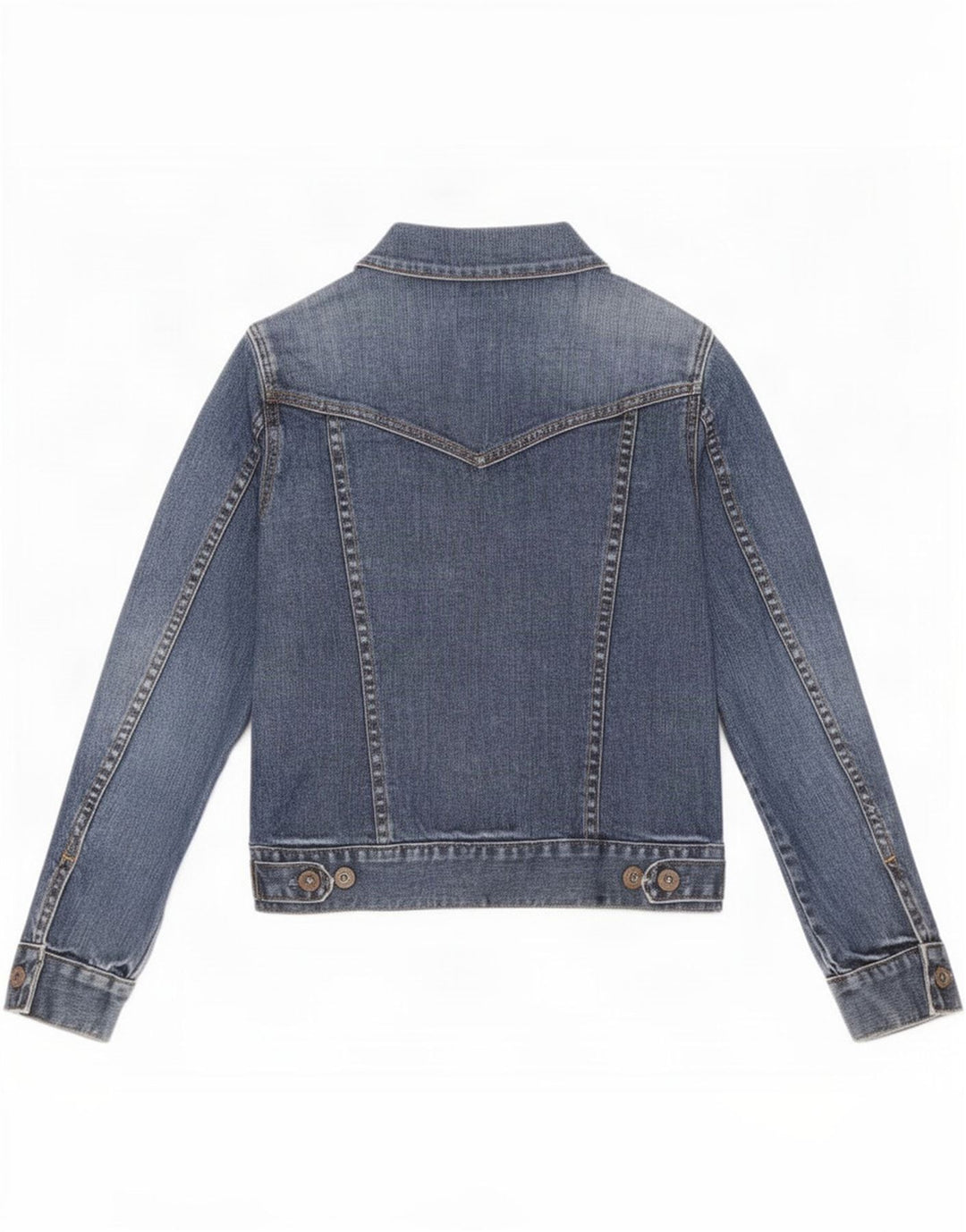 Gap Womens Petite Jeansjacke UK 10 Small Blaue Baumwolle