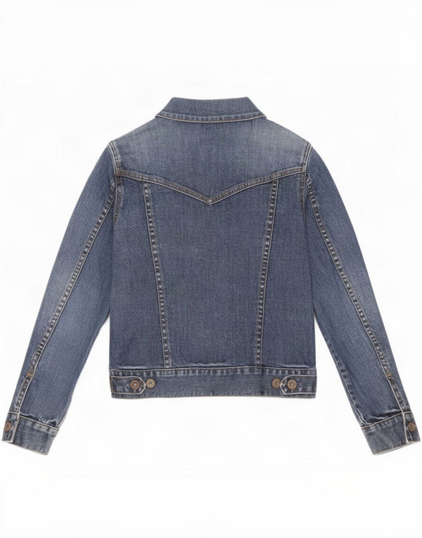 Gap Womens Petite Jeansjacke UK 10 Small Blaue Baumwolle