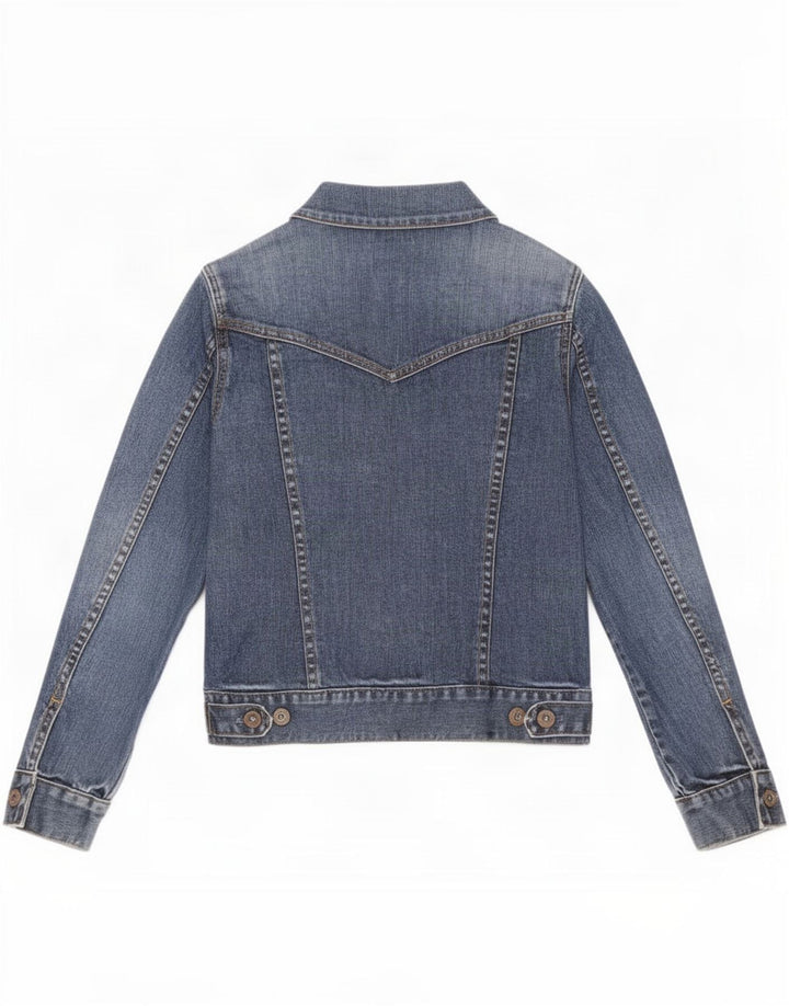 Gap Womens Petite Jeansjacke UK 10 Small Blaue Baumwolle