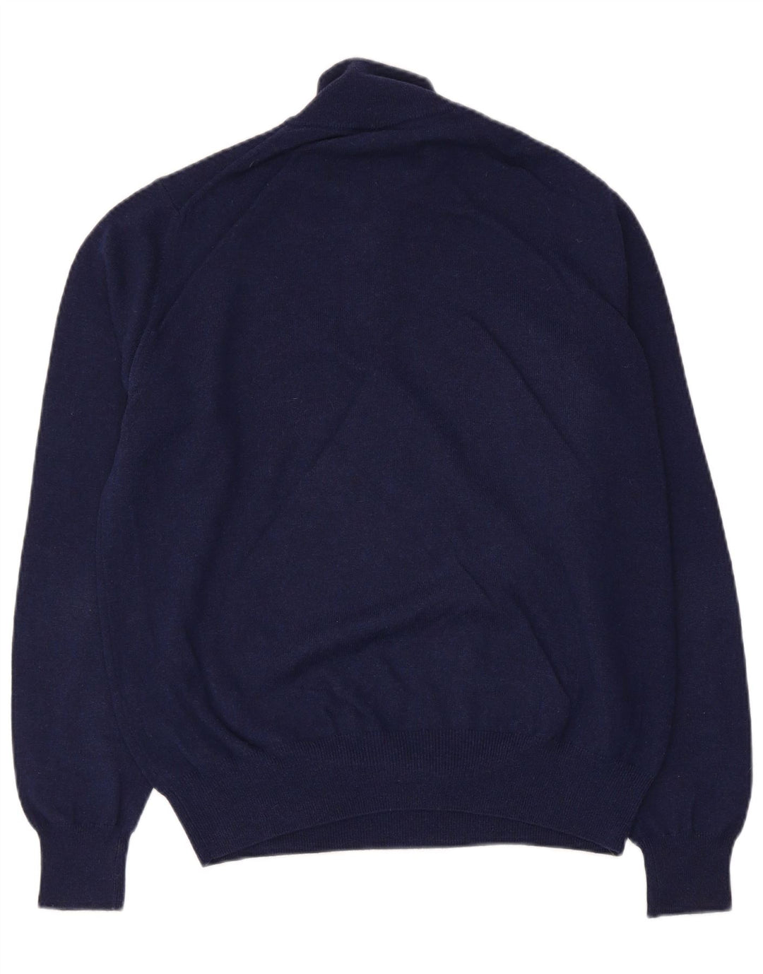 Fred Perry Herren-Pullover mit Reißverschluss am Hals, mittelmarineblaue Wolle