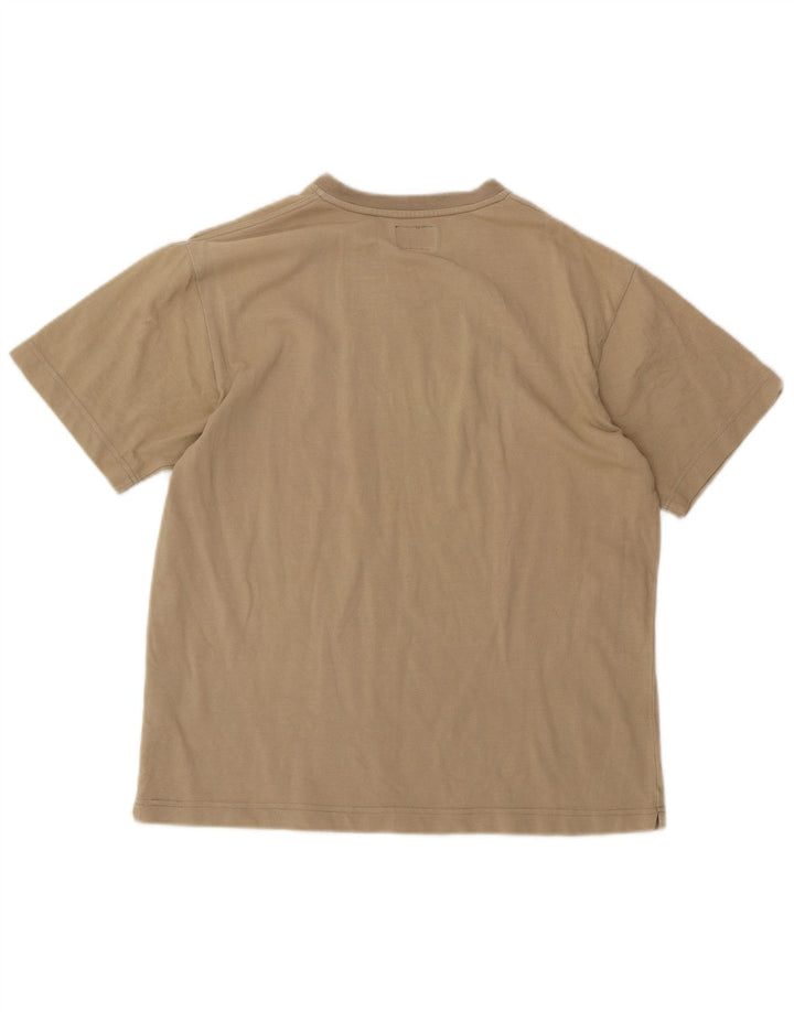 Kappa Herren T-Shirt Top Large Beige Baumwolle
