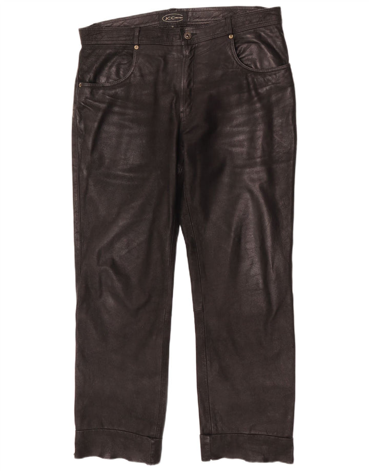 JCC Herren Lederhose W38 L30 Schwarzes Leder