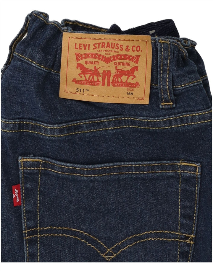 Levi's 511 Slim Jeans für Jungen, 15–16 Jahre, marineblaue Baumwolle