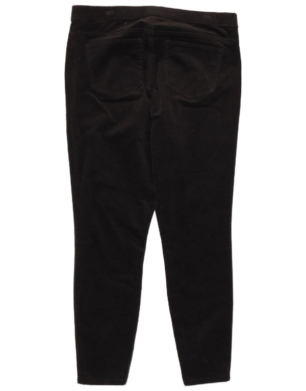 Marks & Spencer Damen Skinny Cordhose UK 18 XL W36 L28 Schwarz