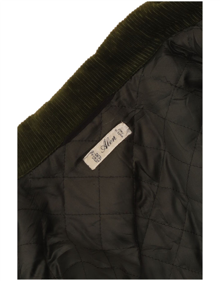 Vintage Herren Steppjacke Größe 40 Groß Grün