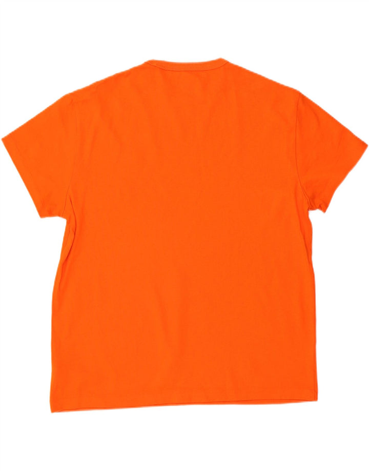 POLO RALPH LAUREN Herren-T-Shirt mit klassischer Passform, groß, orange, Baumwolle
