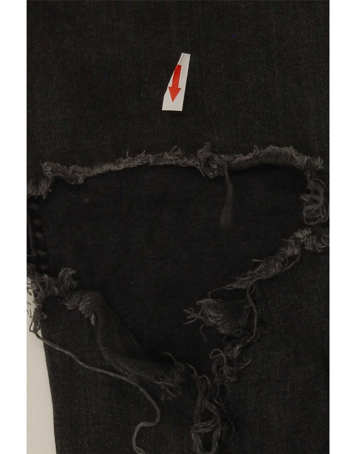 Wrangler Herren Distressed Slim Jeans W34 L29 Graue Baumwolle