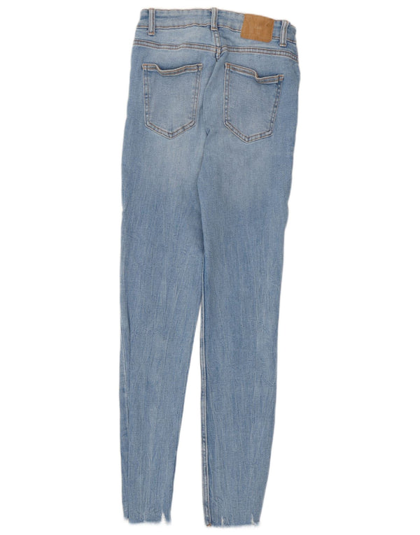 Zara Damen Skinny Jeans EU 38 Small W28 L28 Blaue Baumwolle