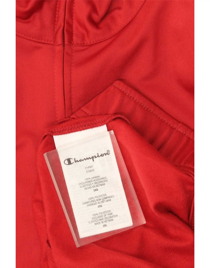 Champion Herren-Trainingsoberteil, Jacke, 3XL, Rot, Polyester