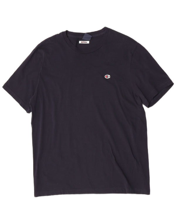 Champion Damen T-Shirt Top UK 22 3XL Marineblau Baumwolle