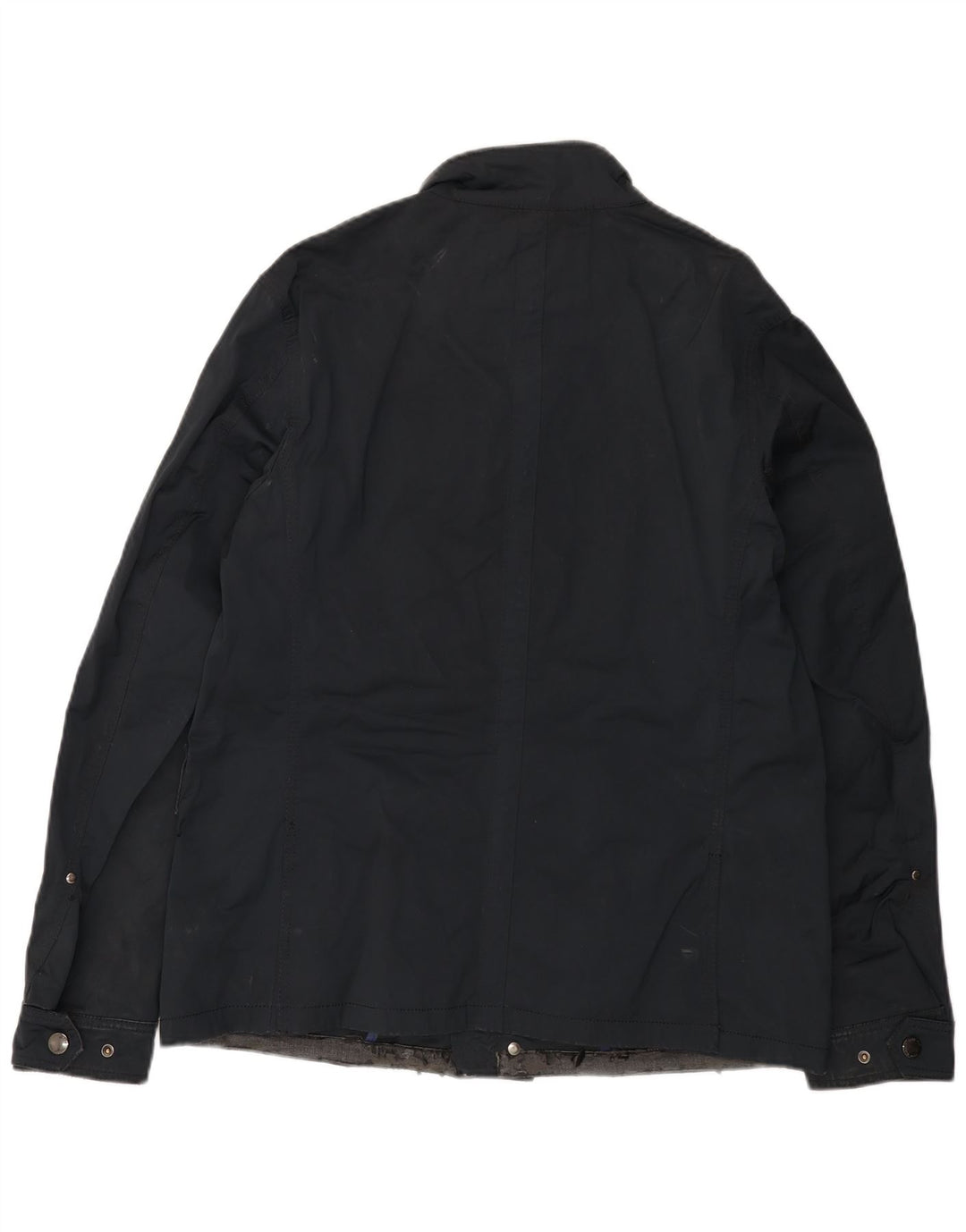 Zara Herren Utility Jacke UK 42 XL Marineblau Polyester