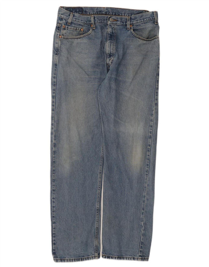Levi's Herren 505 Regular Fit Straight Jeans W38 L32 Blaue Baumwolle