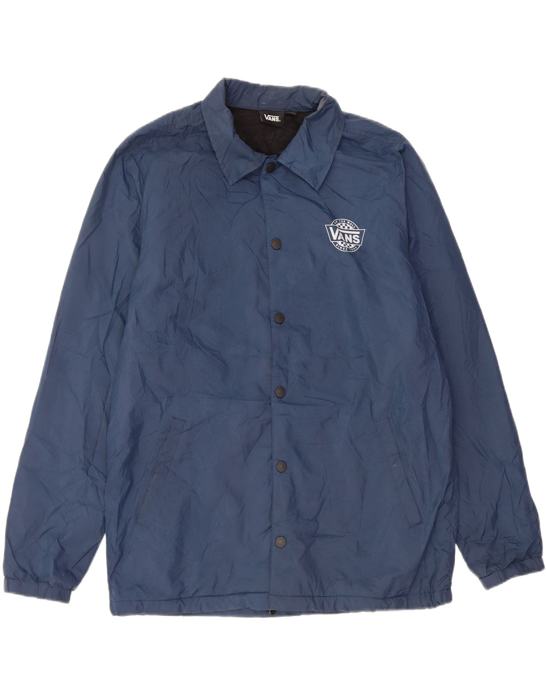 Vans Herren-Bomberjacke mit Grafik, UK 38, Mittelmarineblau, Polyester