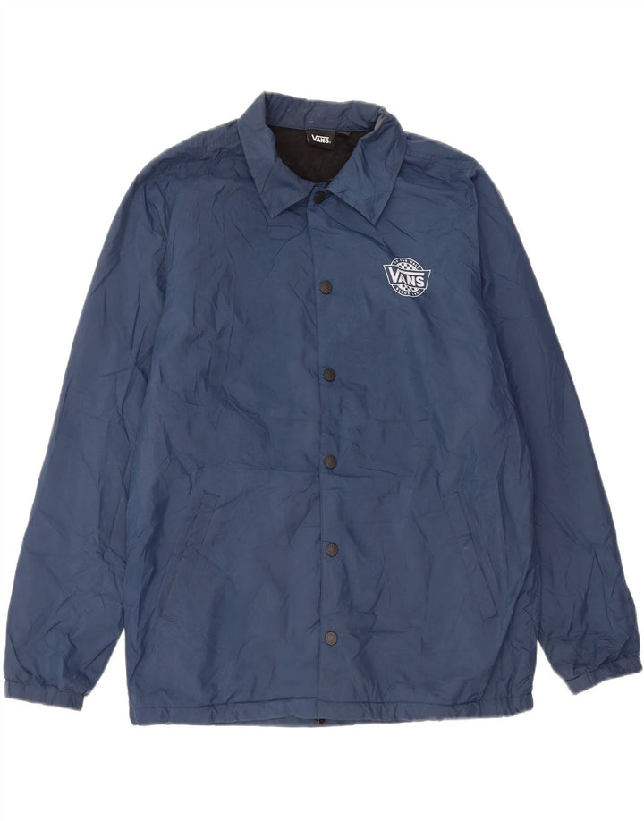 Vans Herren-Bomberjacke mit Grafik, UK 38, Mittelmarineblau, Polyester