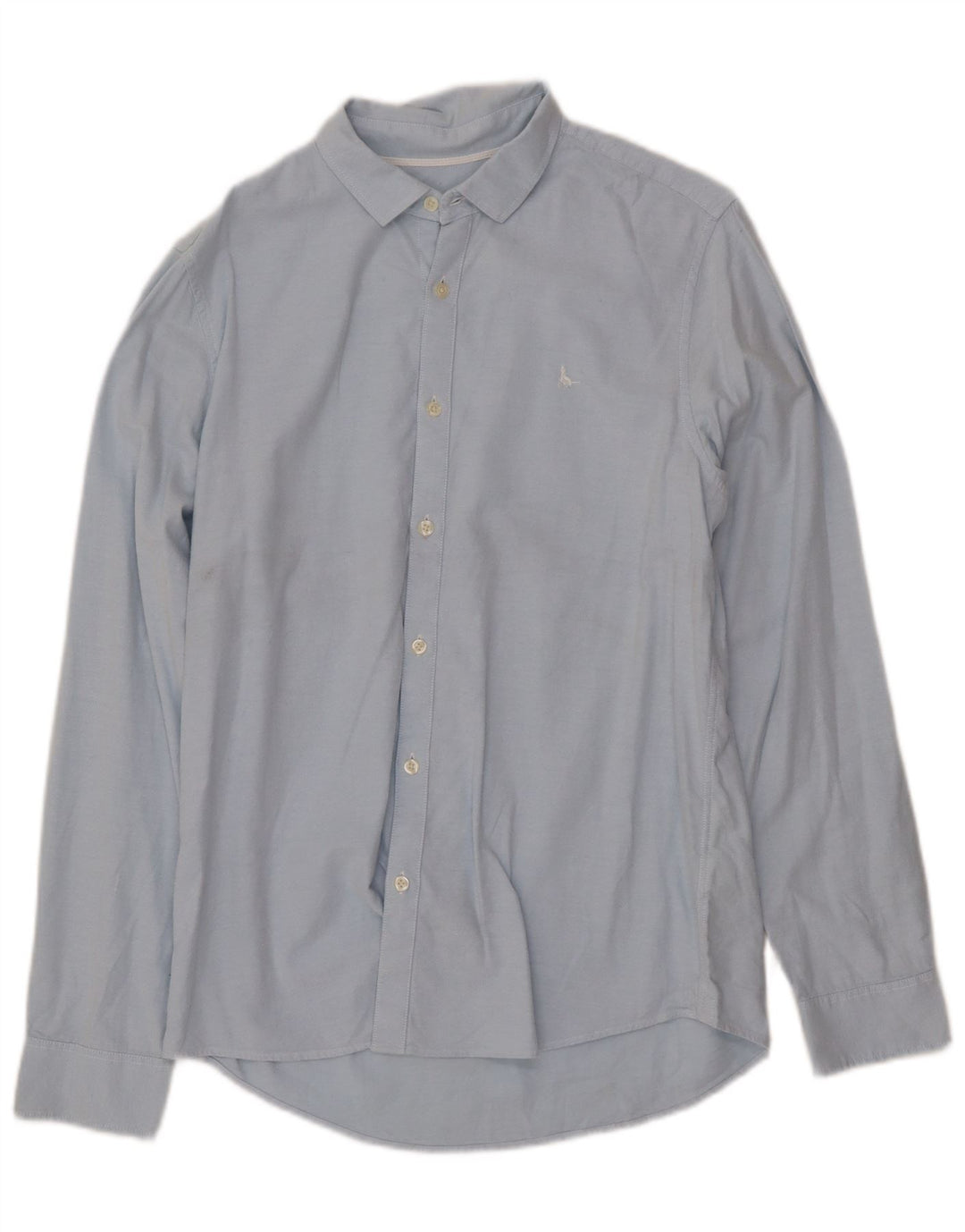 JACK WILLS Herren-Hemd mit klassischer Passform, mittelblaue Baumwolle