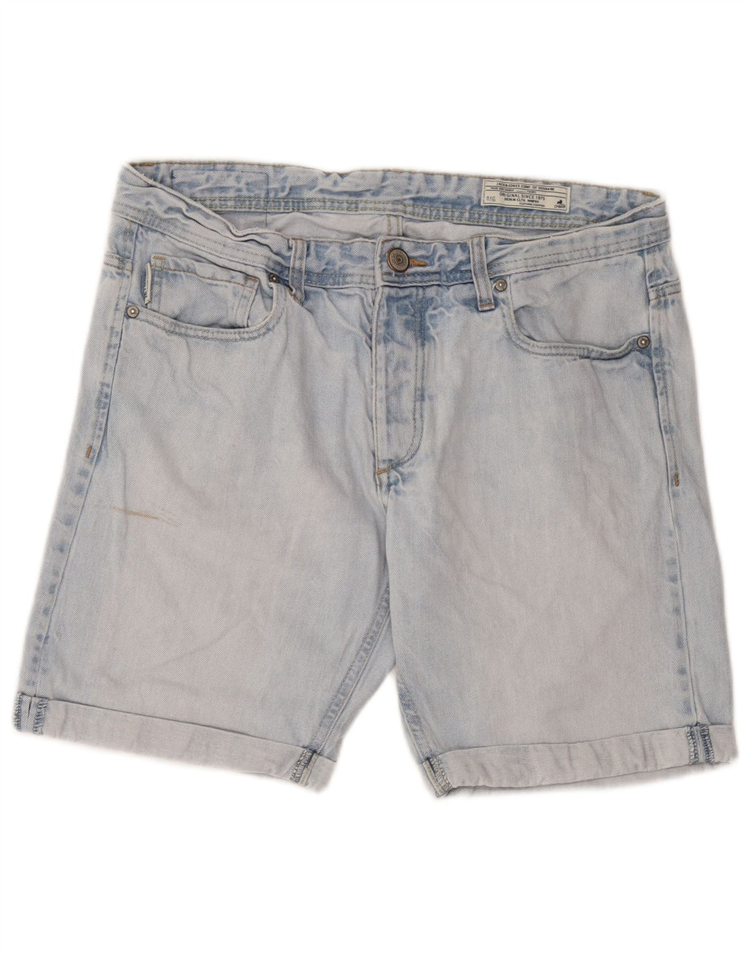 Jack & Jones Herren-Jeansshorts, Größe L, W34, Blau, Baumwolle