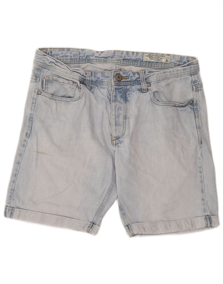 Jack & Jones Herren-Jeansshorts, Größe L, W34, Blau, Baumwolle