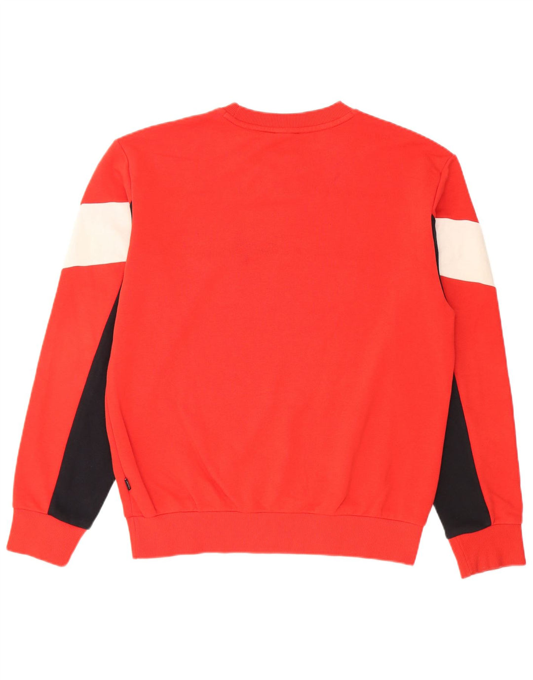 Puma Herren Grafik-Sweatshirt-Pullover, klein, rot, Colourblock-Baumwolle