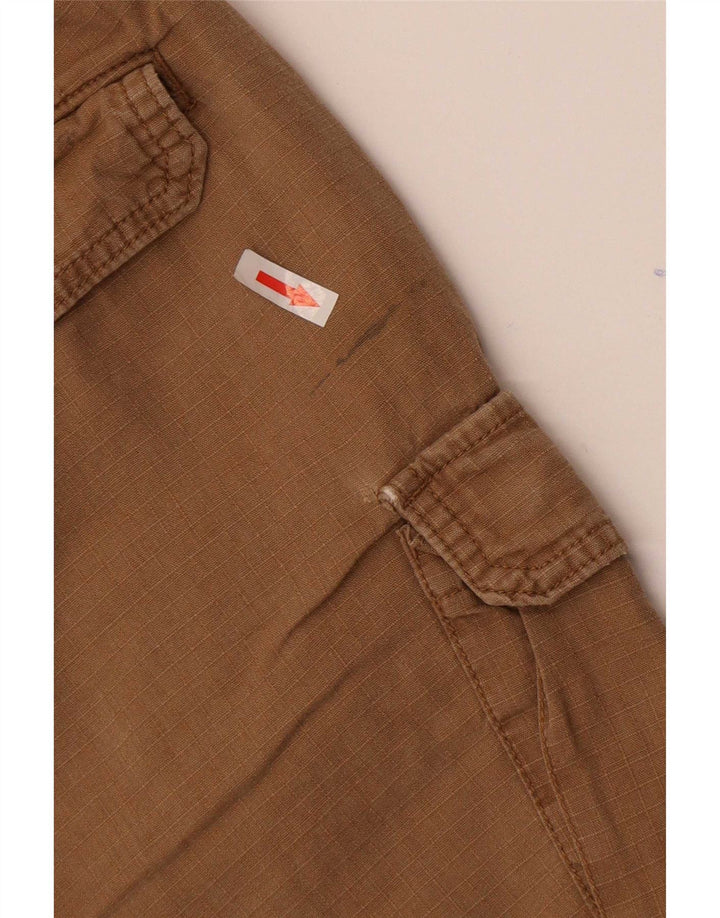 Abercrombie & Fitch Herren Cargoshorts Medium W32 Braunes Leinen