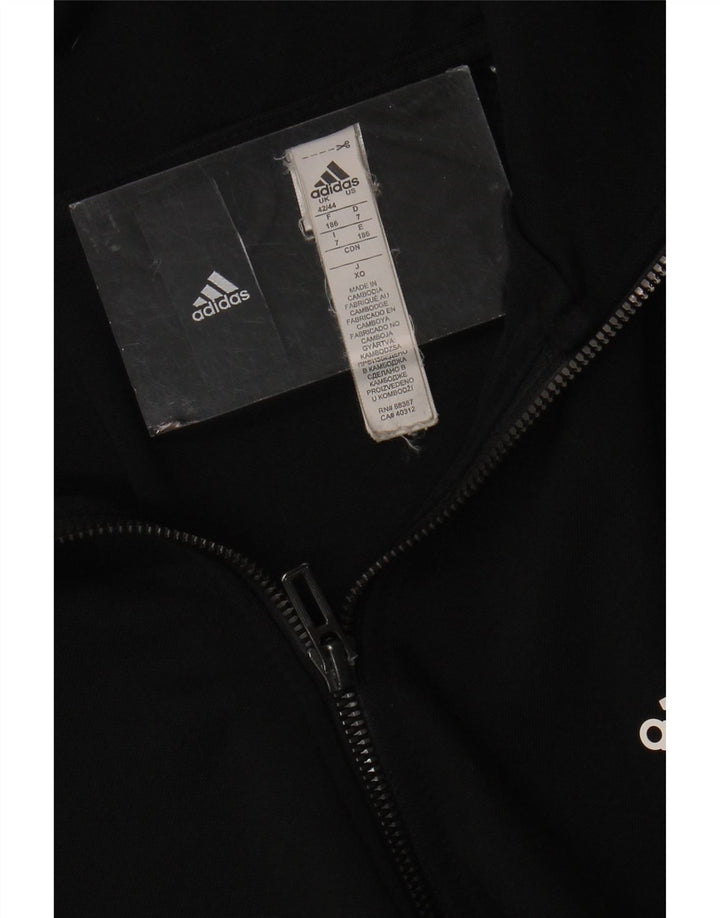 ADIDAS Herren Trainingsanzug Top Jacke UK 42/44 Large Schwarz Polyester