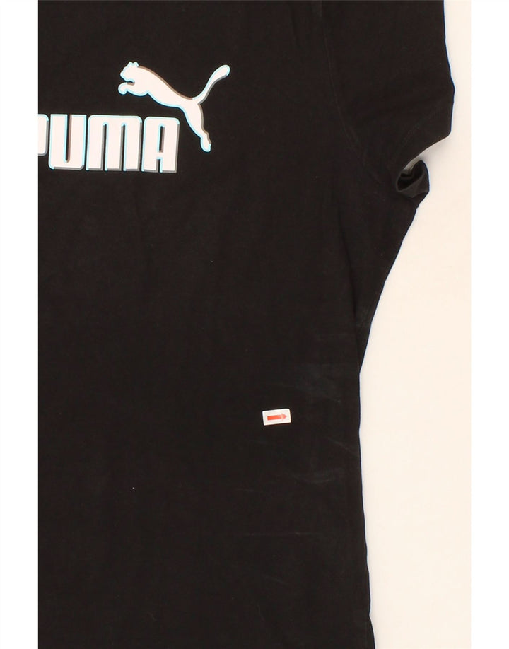 PUMA Womens Graphic T-Shirt Top UK 16 Large Black Vintage Puma and Second-Hand Puma from Messina Hembry 