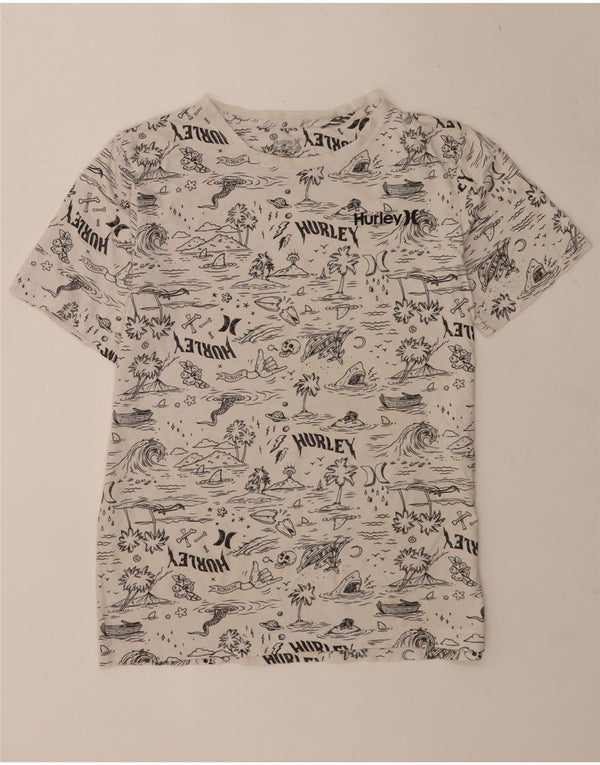 Hurley Grafik-T-Shirt für Jungen, 13–14 Jahre, XL, Weiß