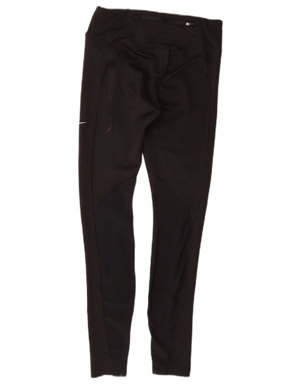 NIKE Damen Dri Fit Leggings UK 8 Small Schwarz Polyester