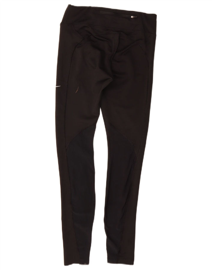 NIKE Damen Dri Fit Leggings UK 8 Small Schwarz Polyester