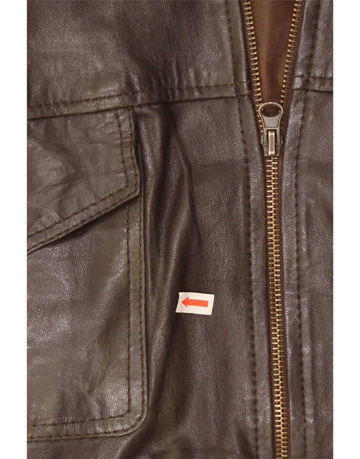 Vintage Herren Lederjacke UK 42 XL Braun
