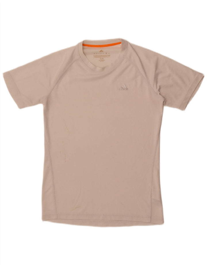 Adidas Herren Climalite T-Shirt Top Small Weiß Polyester