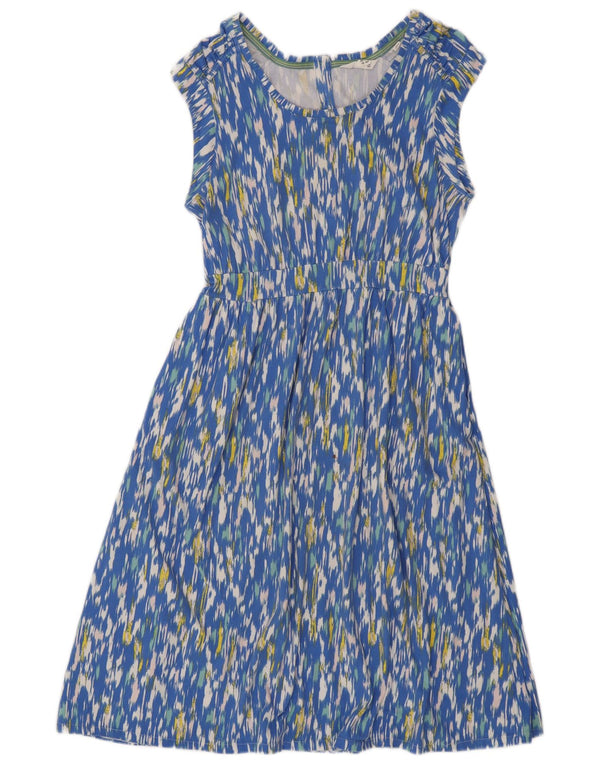 White Stuff Damen-A-Linien-Kleid, Größe 44, Blau, Ikat