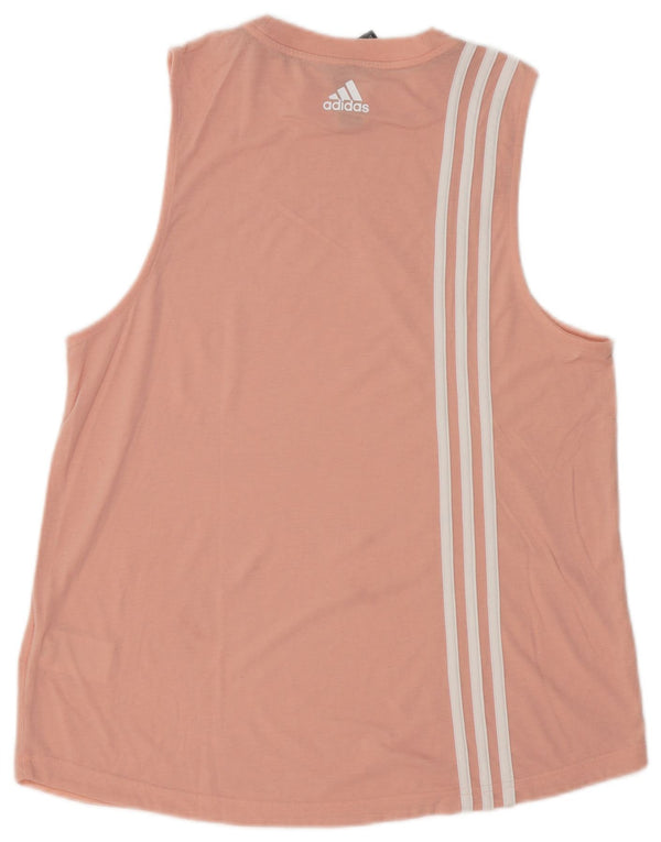 ADIDAS Damen Weste Top UK 16/18 Große rosa Baumwolle
