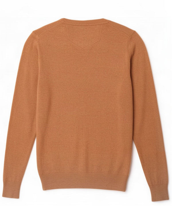 Fat Face Herren-Pullover mit Rundhalsausschnitt, XS, Beige, Baumwolle