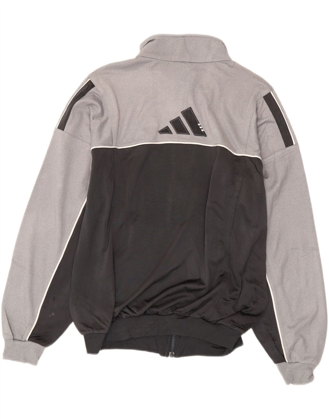 Adidas Herren Graphic Trainingsanzug Top Jacke UK 38/40 Mittelgrau Farbblock