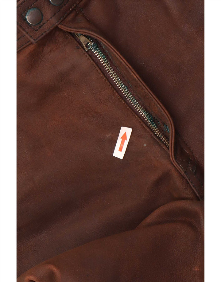 Gerade Lederhose für Herren von American Eagle, W36, L32, Braun
