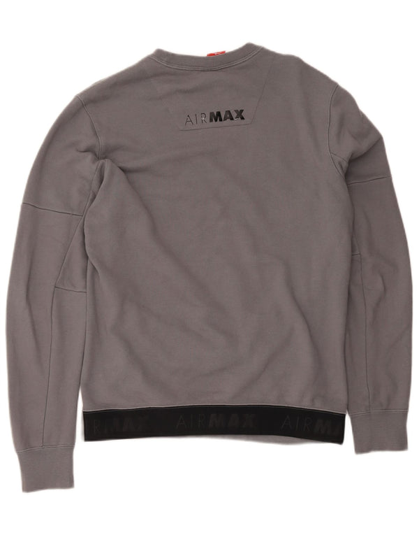 Nike Herren Air Max Graphic Sweatshirt Pullover mittelgraue Baumwolle