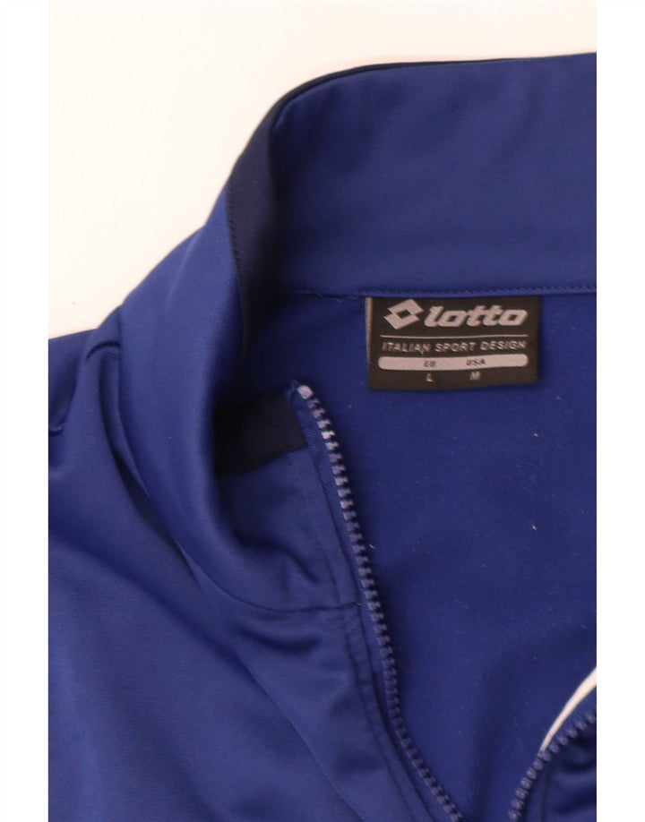 Lotto Herren-Trainingsanzug-Top-Jacke, groß, blau, Farbblock