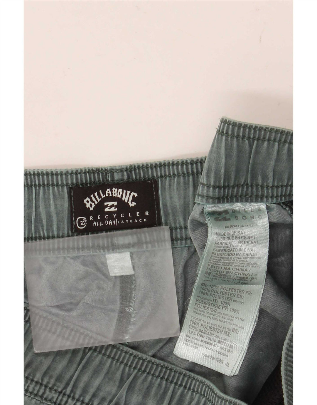 Billabong Herren-Badeshorts aus mittelgrünem Polyester