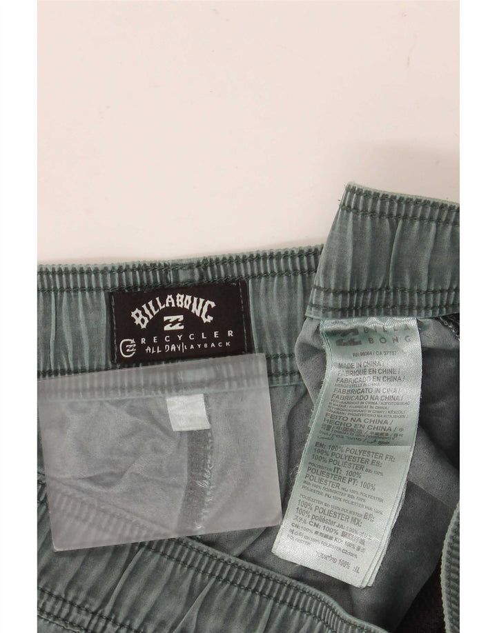 Billabong Herren-Badeshorts aus mittelgrünem Polyester