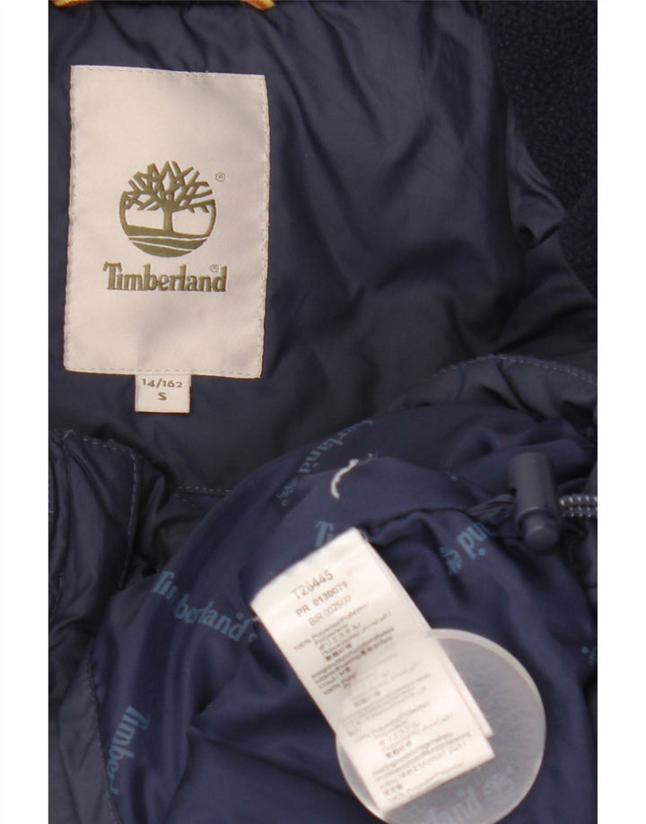 Timberland Wattierte Jacke für Jungen, 13–14 Jahre, Größe S, Marineblau, Polyester