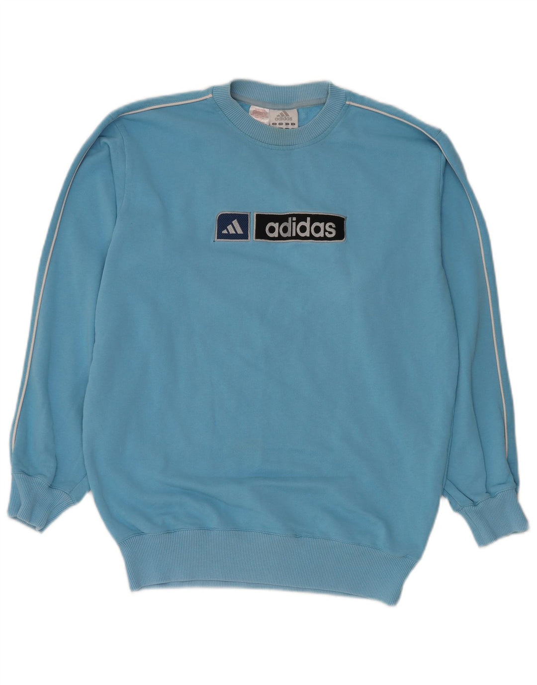 ADIDAS Jungen-Sweatshirt in Übergröße mit Grafik, 15–16 Jahre, blaue Baumwolle