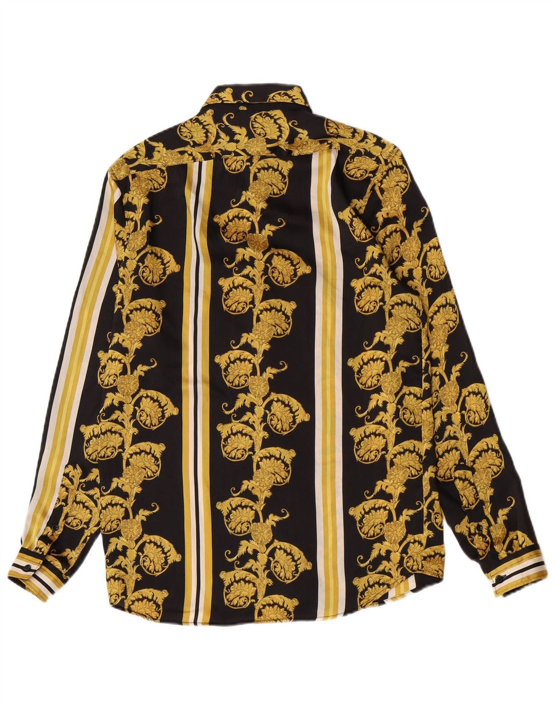 Zara Herren-Hemd mit normaler Passform, kleines schwarzes Paisleymuster