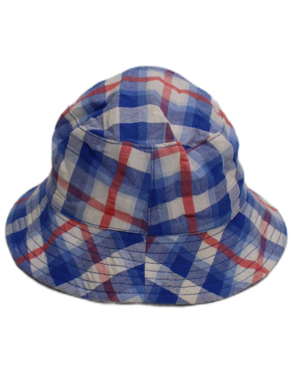 Joules Baby-Jungen-Eimerhut, 3–6 Monate, blau karierte Baumwolle