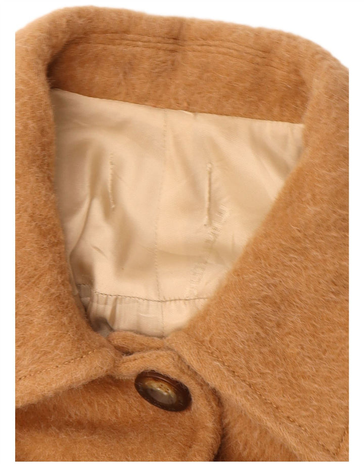 Vintage Damen Mantel UK 12 Medium Beige
