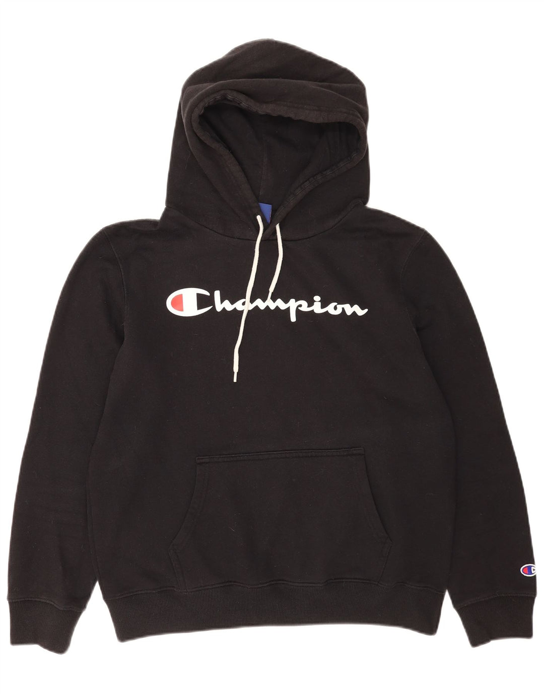 Champion Herren-Kapuzenpullover mit Grafik, groß, aus schwarzer Baumwolle