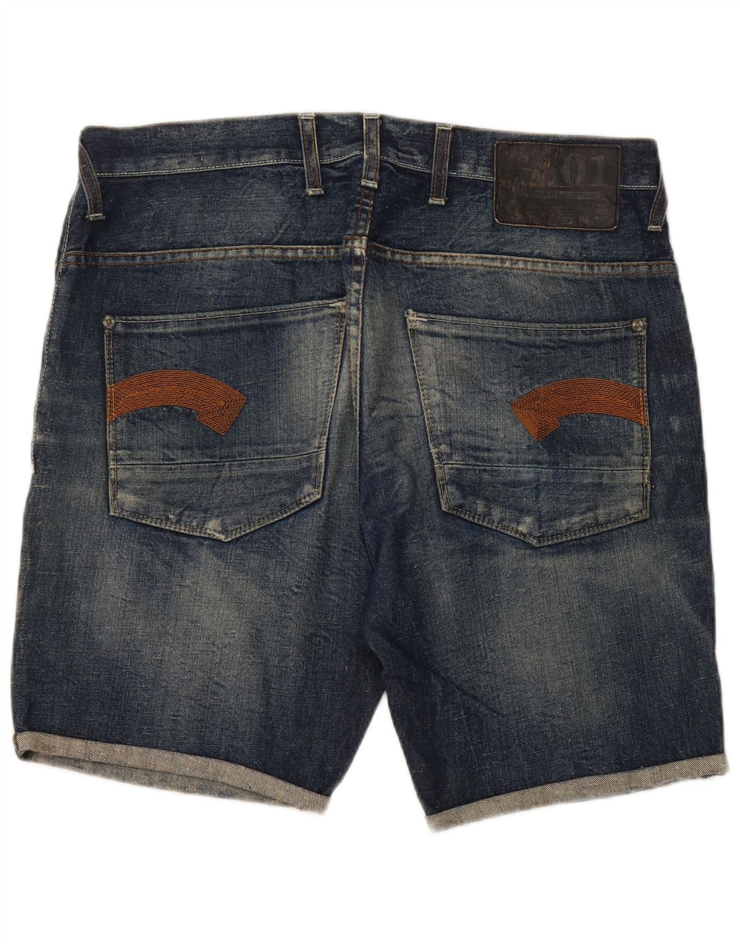 G-Star Herren Jeansshorts W34 Große blaue Baumwolle